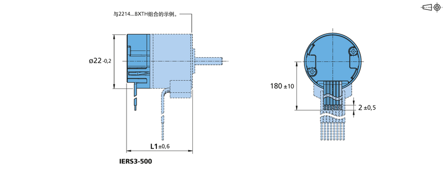 增量式编码器 系列 IERS3-500 的FAULHABER