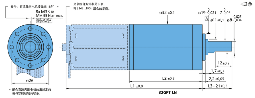 FAULHABER GPT 系列 32GPT LN 的FAULHABER