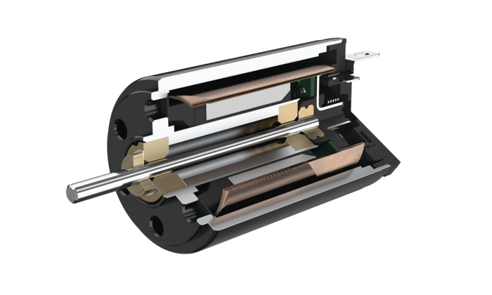 FAULHABER SR family 3D drawing in open view