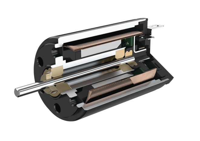 FAULHABER SR family 3D drawing in open view