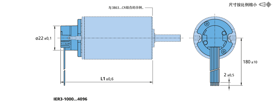 增量式编码器 系列 IER3-10000 的FAULHABER