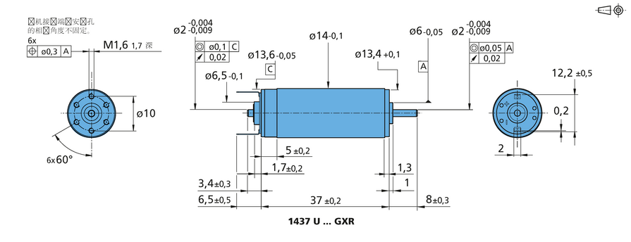 FAULHABER GXR 系列 1437 ... GXR 的FAULHABER