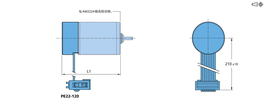 增量式编码器 系列 PE22-120 的FAULHABER