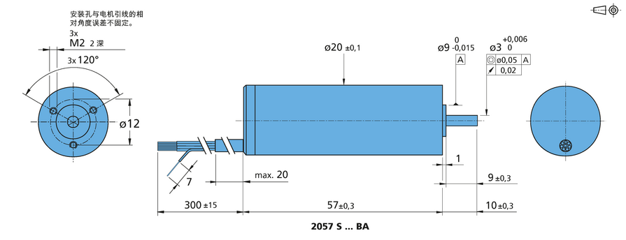 FAULHABER B 系列 2057 ... BA 的FAULHABER