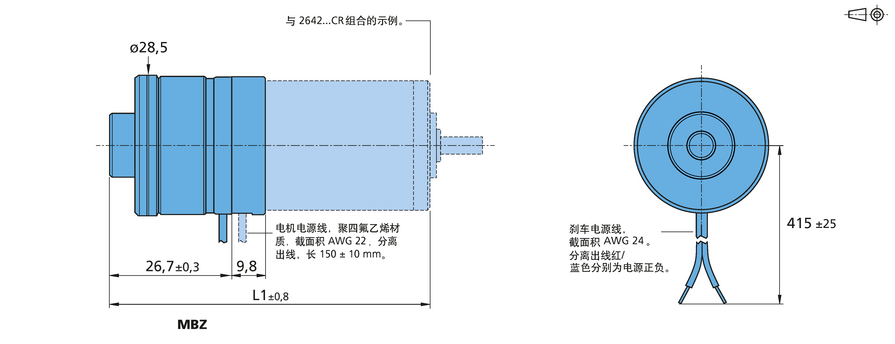 刹车 系列 MBZ 的FAULHABER