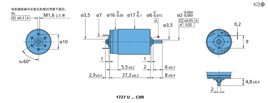 FAULHABER CXR 系列 1727 ... CXR 的FAULHABER