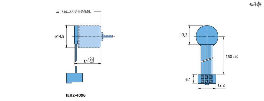 增量式编码器 系列 IEH2-4096 的FAULHABER