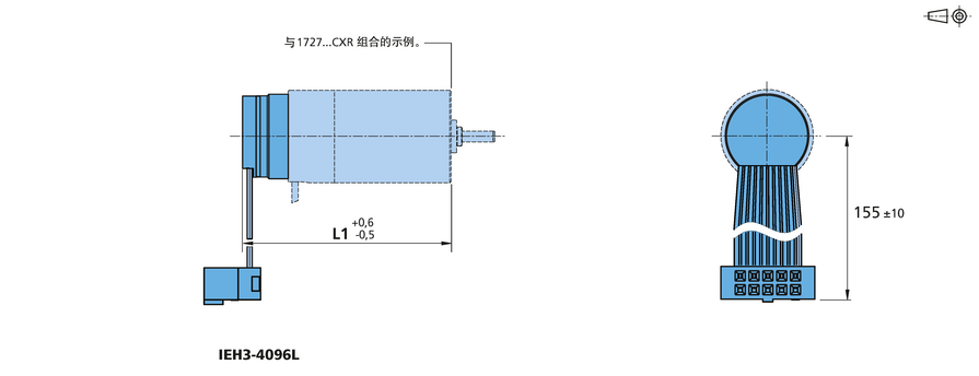 增量式编码器 系列 IEH3-4096L 的FAULHABER
