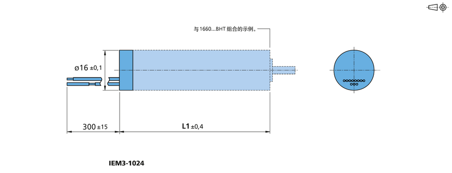 增量式编码器 系列 IEM3-1024 的FAULHABER