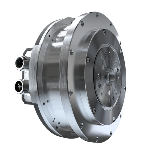 Brushless flat motor market specific drive solution 9317 ... BXI G from Faulhaber in perspective view