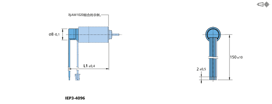 增量式编码器 系列 IEP3-4096 的FAULHABER