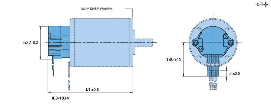 增量式编码器 系列 IE3-1024 的FAULHABER