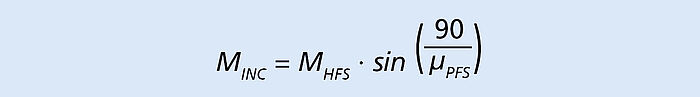 Formula for the incremental torque of an individual microstep of a stepper motor