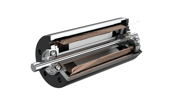 FAULHABER CR family 3D drawing in open view