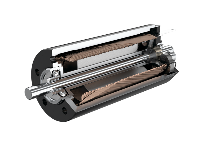 FAULHABER CR family 3D drawing in open view