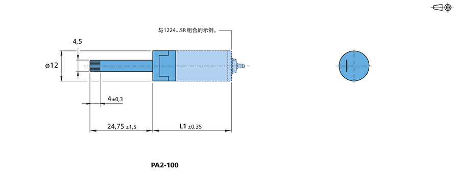 增量式编码器 系列 PA2-100 的FAULHABER