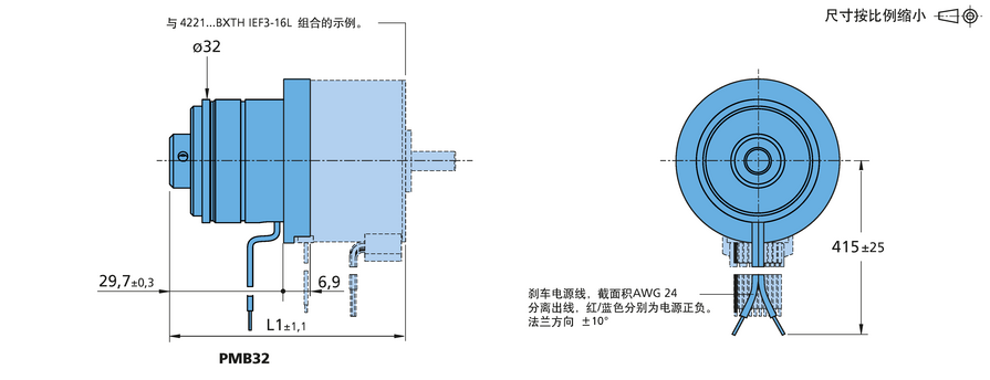 刹车 系列 PMB32 的FAULHABER