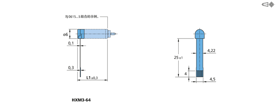 增量式编码器 系列 HXM3-64 的FAULHABER