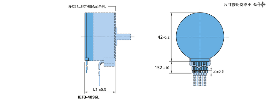 增量式编码器 系列 IEF3-4096 L 的FAULHABER