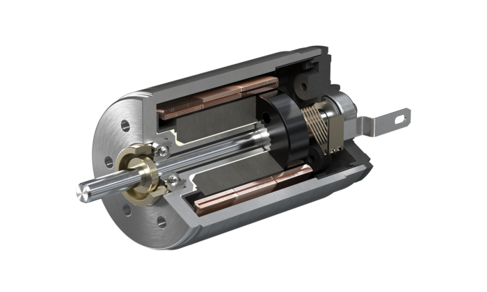 FAULHABER SXR family 3D drawing in open view