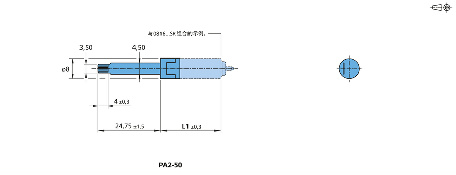 增量式编码器 系列 PA2-50 的FAULHABER
