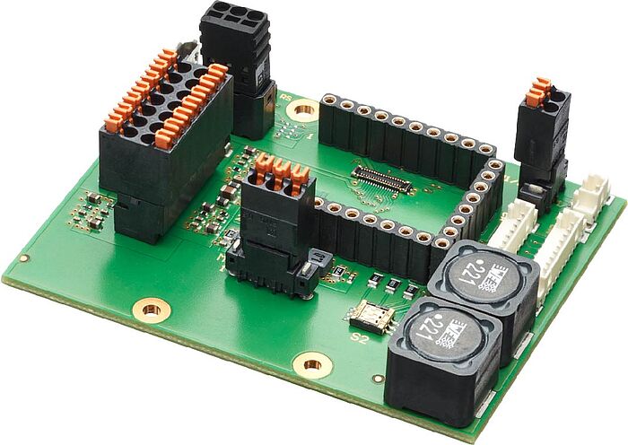 Motherboard MC3001 6500 01879 from FAULHABER in perspective view