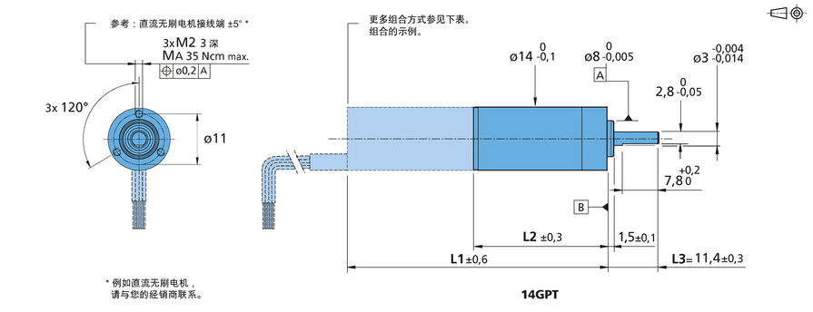 FAULHABER GPT 系列 14GPT 的FAULHABER