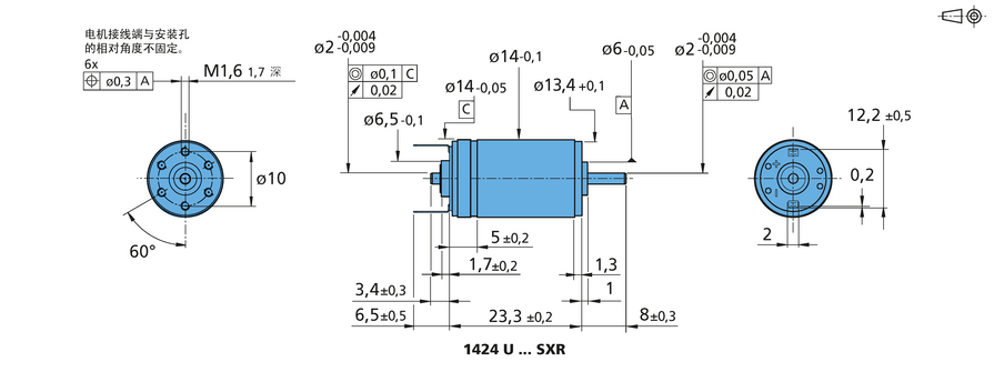 FAULHABER SXR 系列 1424 ... SXR 的FAULHABER