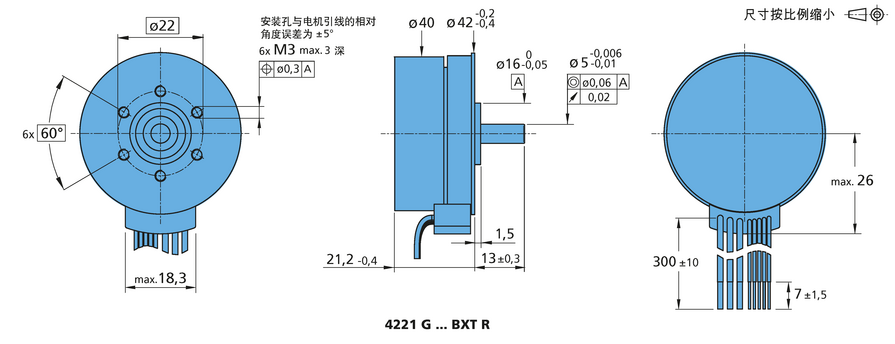 FAULHABER BXT 系列 4221 ... BXT R 的FAULHABER