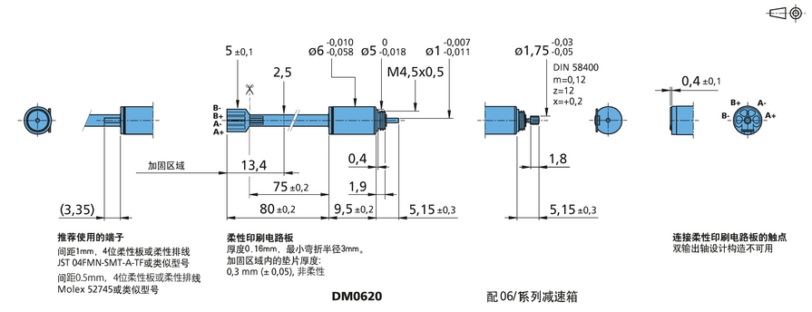 FAULHABER DM-Micro 系列 DM0620 的FAULHABER