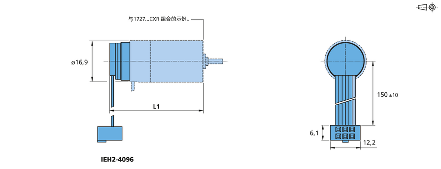 增量式编码器 系列 IEH2-4096 的FAULHABER