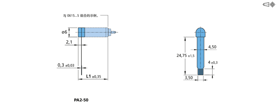 增量式编码器 系列 PA2-50 的FAULHABER