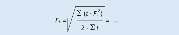 Formula and calculation of the continuous force of a linear motor