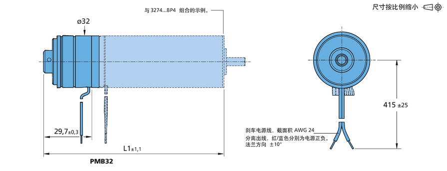 刹车 系列 PMB32 的FAULHABER