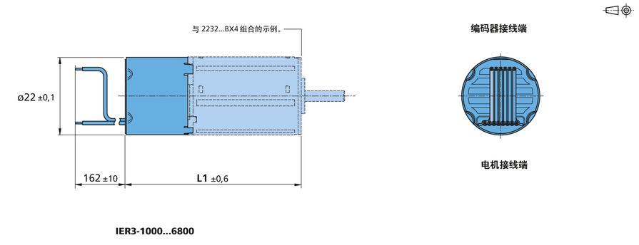 增量式编码器 系列 IER3-10000 的FAULHABER