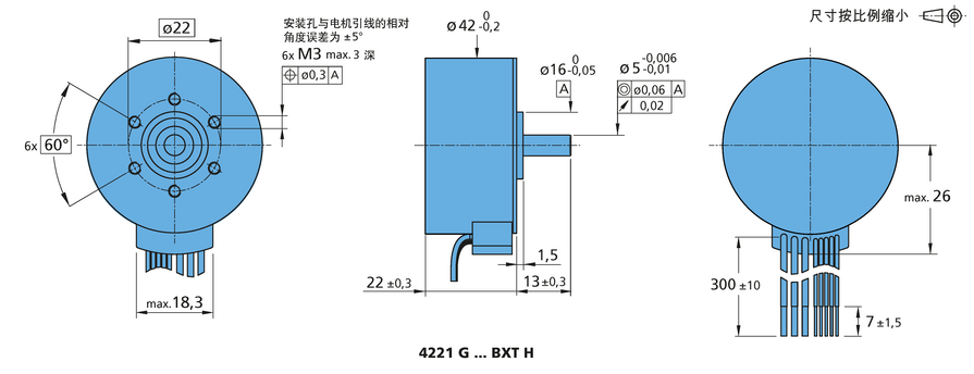 FAULHABER BXT 系列 4221 ... BXT H 的FAULHABER