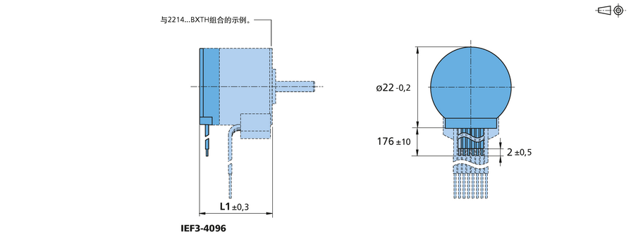 增量式编码器 系列 IEF3-4096 的FAULHABER