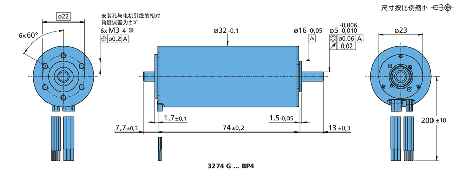 FAULHABER BP4 系列 3274 ... BP4 的FAULHABER