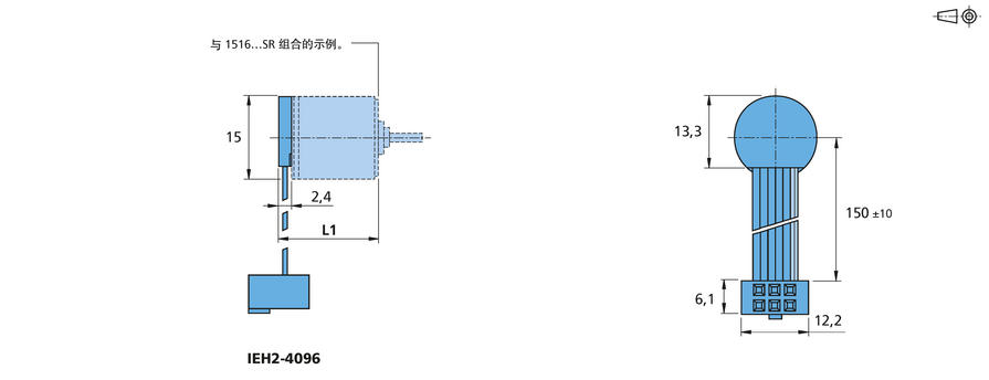 增量式编码器 系列 IEH2-4096 的FAULHABER