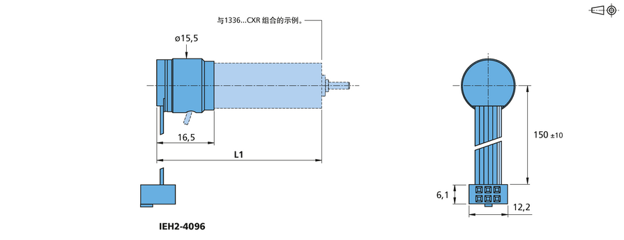 增量式编码器 系列 IEH2-4096 的FAULHABER