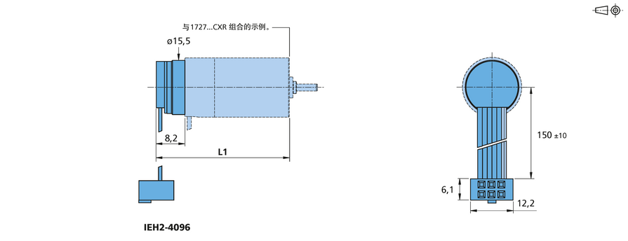 增量式编码器 系列 IEH2-4096 的FAULHABER