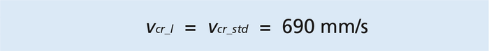 Calculation of the critical speed for the selection of a linear actuator