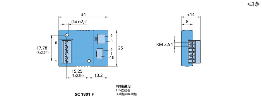 调速驱动器 系列 SC 1801 F 的FAULHABER