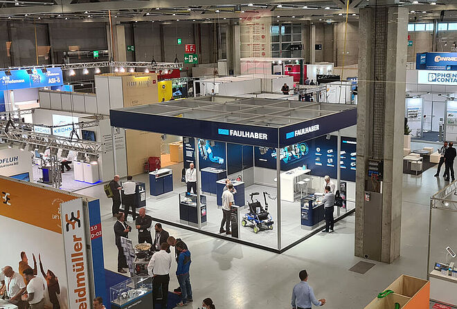 FAULHABER Stand for Exhibition SINDEX in Switzerland